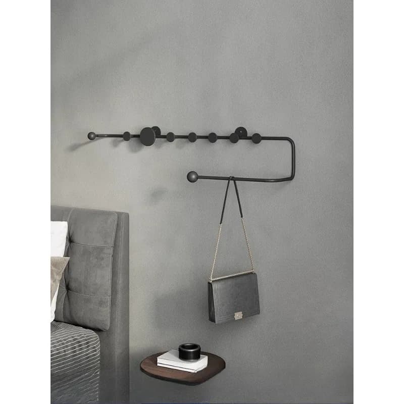 Nordic wall hanger household bedroom wall hanging bag rack simple modern clothes rack entrance wall hanging coat rack