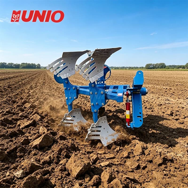 2-Blade Reversible Turn Plow, for Tractor, Deep Plowing &  in Arable Land