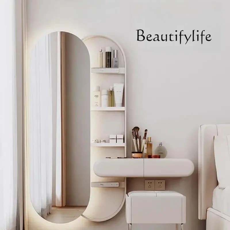 BJ BJ Mirror Office Vanity Table Hallway Chinese Medicine Restaurant Cosmetics Dressing Table Flexible Penteadeira Unique Furnit