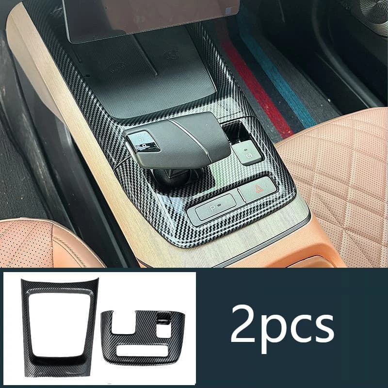 Carbon Pattern For Changan Lamore 2023 2024 Eado Plus 2025 Interior Accessories Air Outlet Glass Lifting Panel Decorative Cover