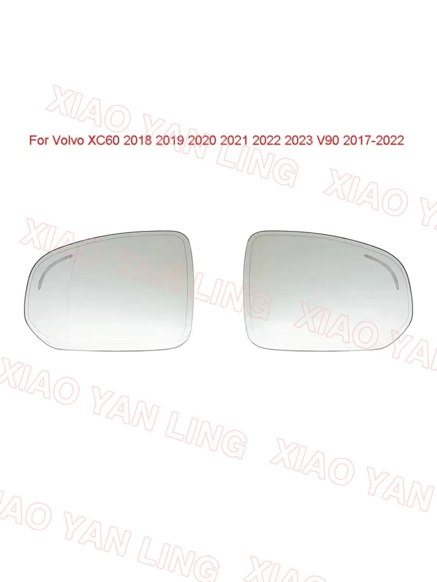 Heated Auto Wing Rear Mirror Glass for Volvo XC60 2018-2023 V90 2017-2022 Left Right Blind Spot Warning Mirror