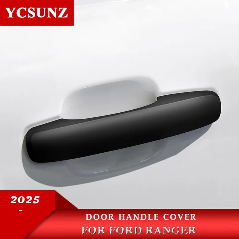 ABS Car Door Handle Cover Accessories For Ford Ranger Wildtrak T9 2024 2025 2026 XLT XLS/ XL Raptor Double Cabin