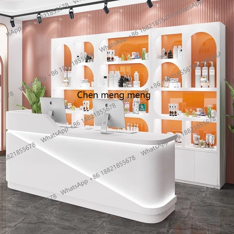 X New Cosmetic Display Cabinet Beauty Salon Product Modern Simple Display Cabinet