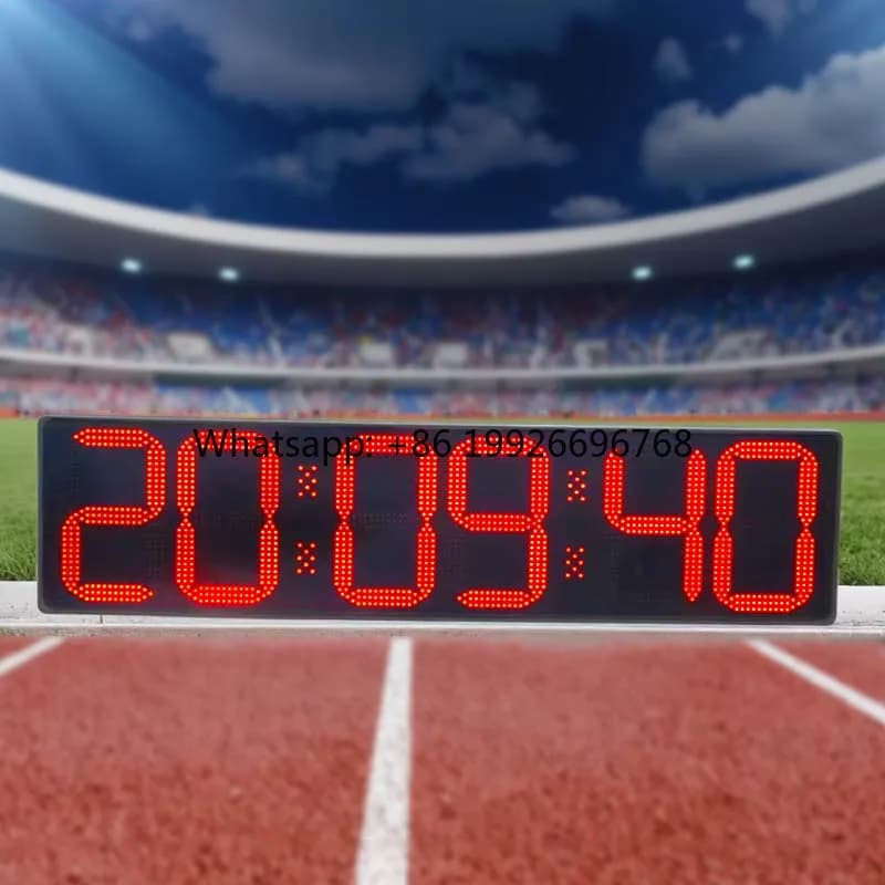 Big 12-Inch LED Race   with Double Countdown Programmable CE Certified Button  Stand Casing