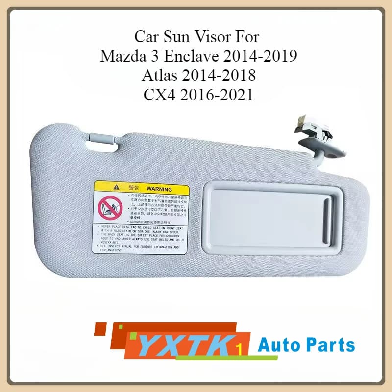 Car Sun Visor For Mazda 3 Enclave 2014-2019, Atlas 2014-2018, CX4 2016-2021, Front visor