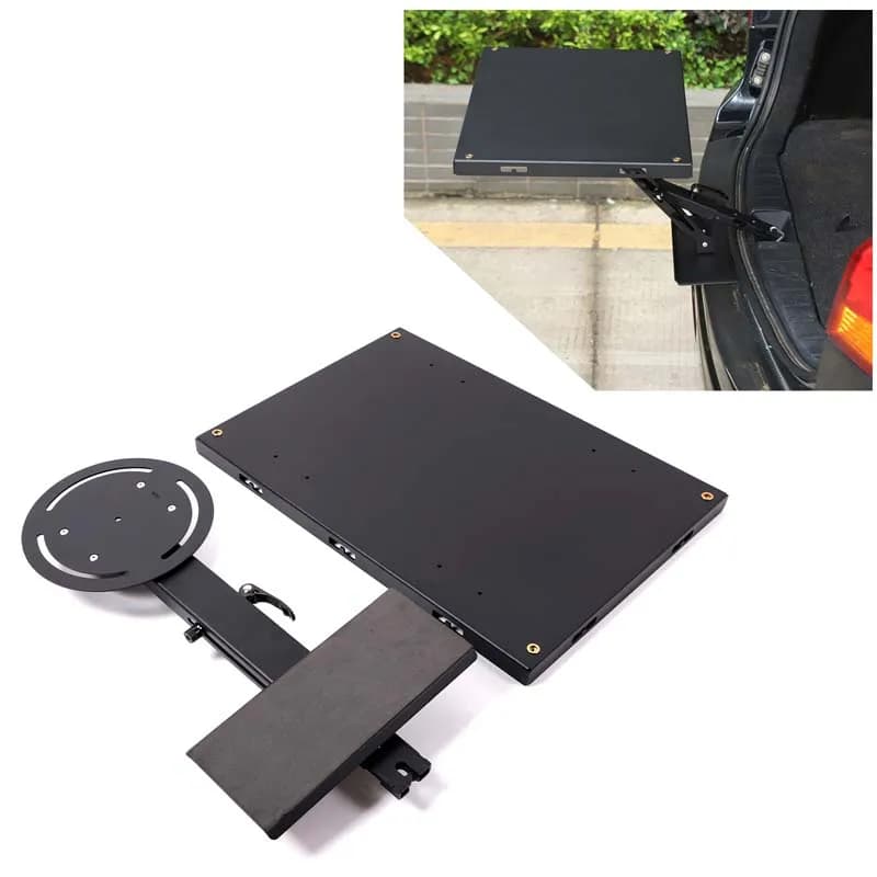 For Mitsubishi Jinxuan ASX 2011-2018 Car Rear Door Lock Expansion Small Table Plate Carbon Steel+Aluminum Alloy Car Accessories