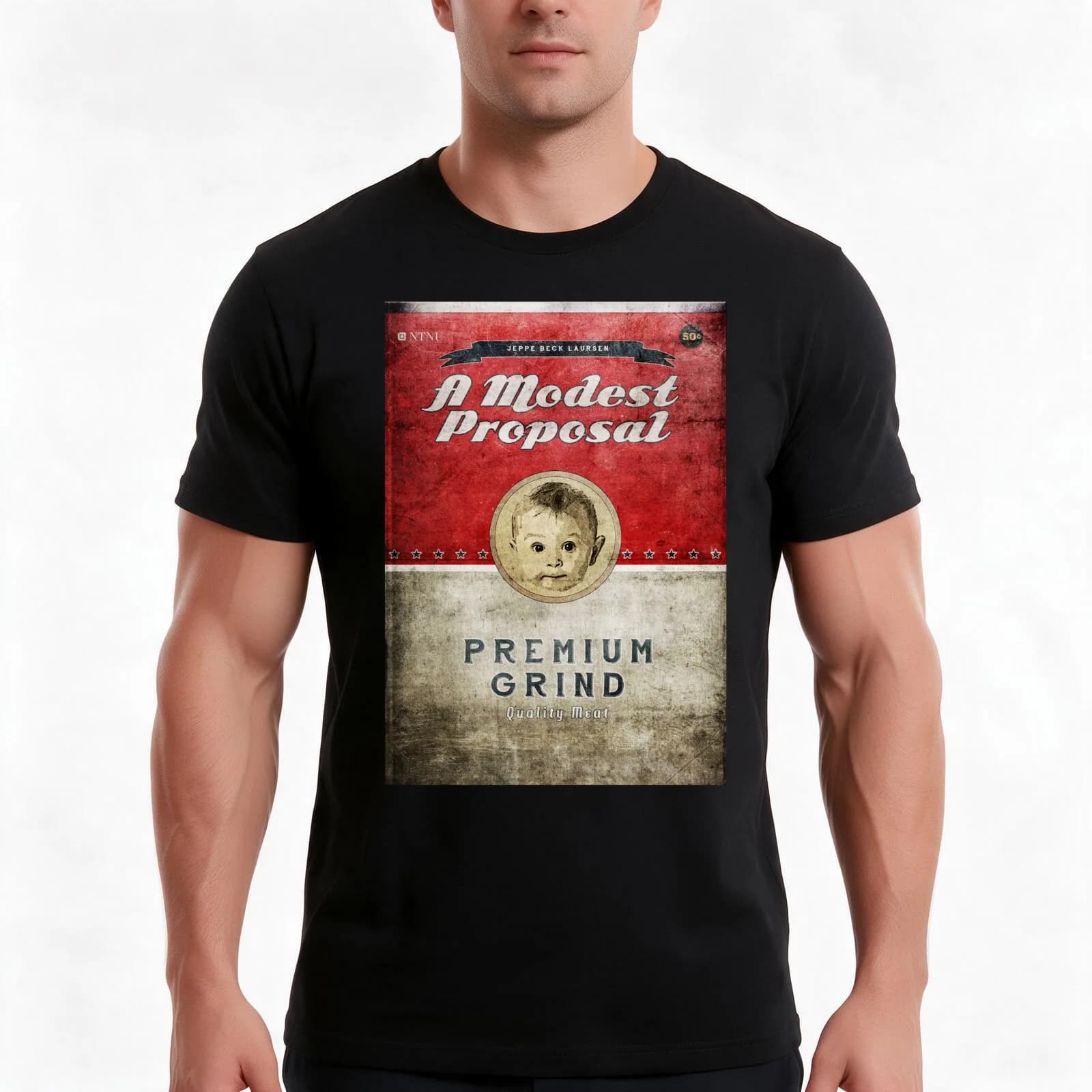 A Modest Proposal Jonathan Swift 2 T-Shirt, Summer Casual Cotton Tee, Oversized Streetwear Tops, Vintage Graphic Print