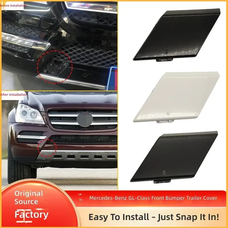 For Mercedes Benz GL Class X164 2010-2012 Front Bumper Tow Hook Cover Rescue Plate Trim 1648846622