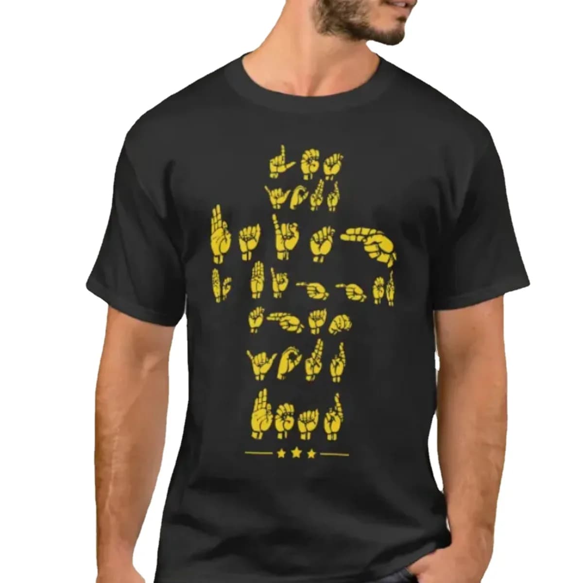 ASL Quote for Christians. Funny Sign Language T-Shirt. Summer Cotton Short Sleeve O-Neck Mens T Shirt New S-3XL