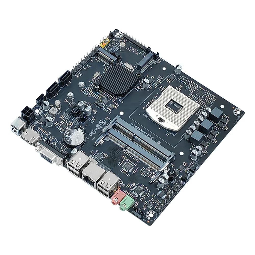 HM65 All-in-One PC Motherboard DDR3 ITX Industrial Board COM Port DC12V-19V