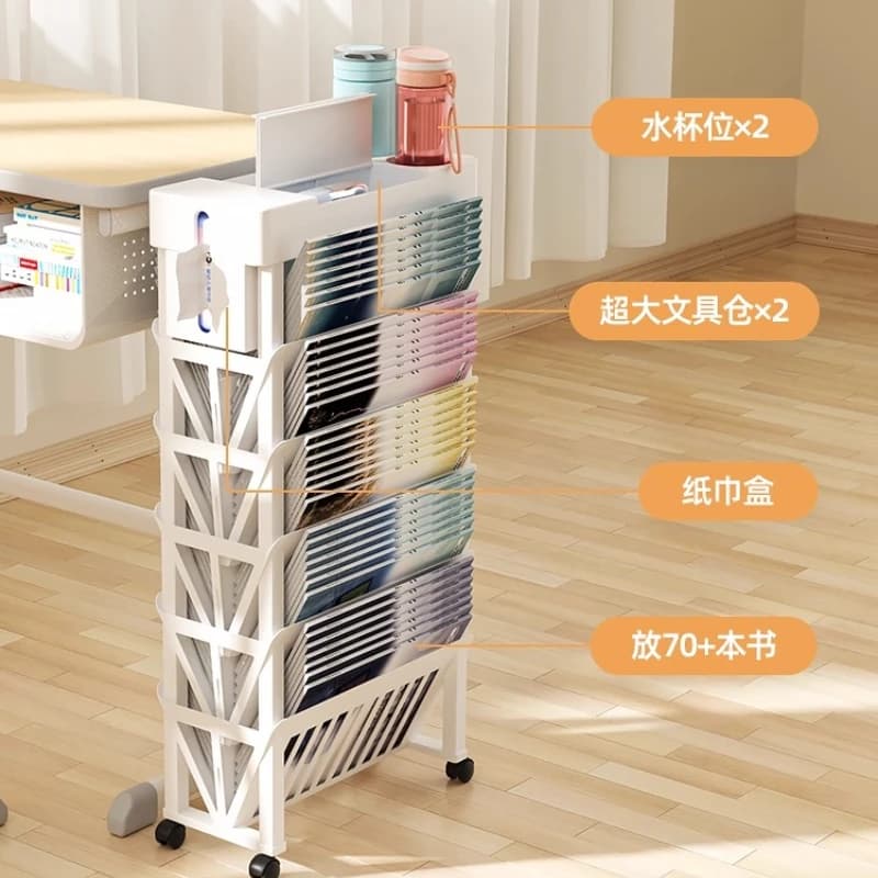 Household Portable Desk Bookshelf Storage Shelf