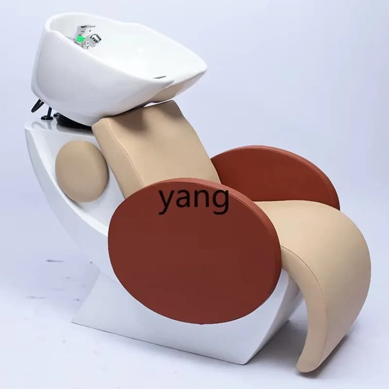 LTT Modern Simple Semi-reclining Shampoo Bed Hair Salon Special Electric Shampoo Flush Bed Sitting Shampoo Chair