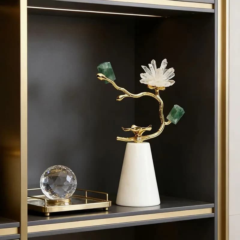 HYS modern light luxury high sense fortune tree ornament home living room wine cabinet TV cabinet decoration means good gift