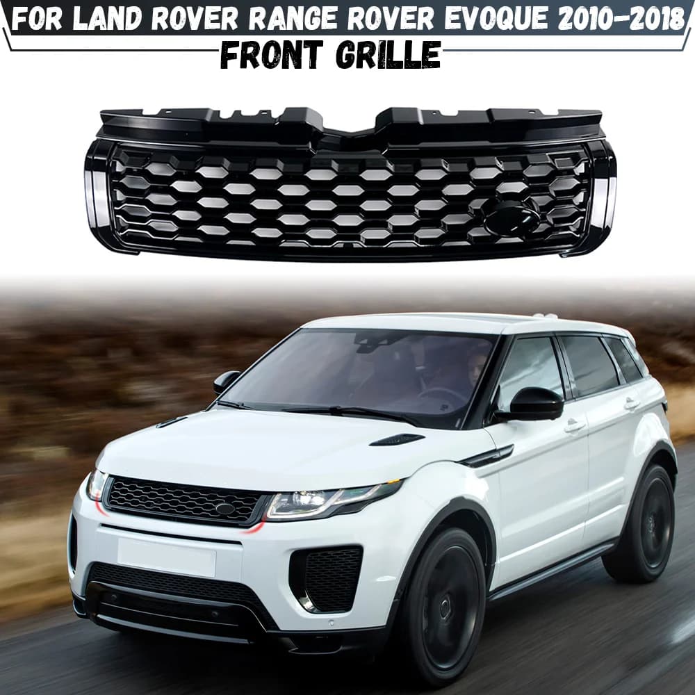 For Land Rover Range Rover Evoque L538 2011-2018 Front Bumper Grille Honeycomb Mesh Racing Grill Hood Mesh Grid