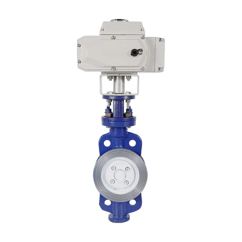 Wafer Butterfly Valve Stainless Steel Wafer Butterfly Valve, High Temperature Resistance Electric Butterfly Valve