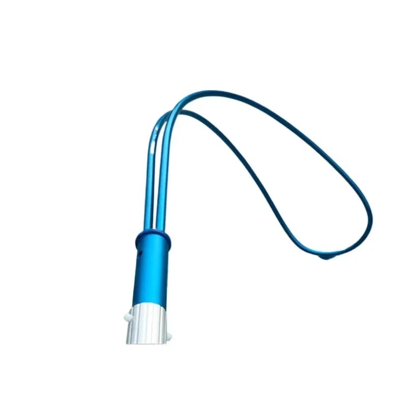 Thickened aluminum alloy life-saving rod Telescopic rod Life-saving hook Swimming pool life-saving hook Special for lifeguards