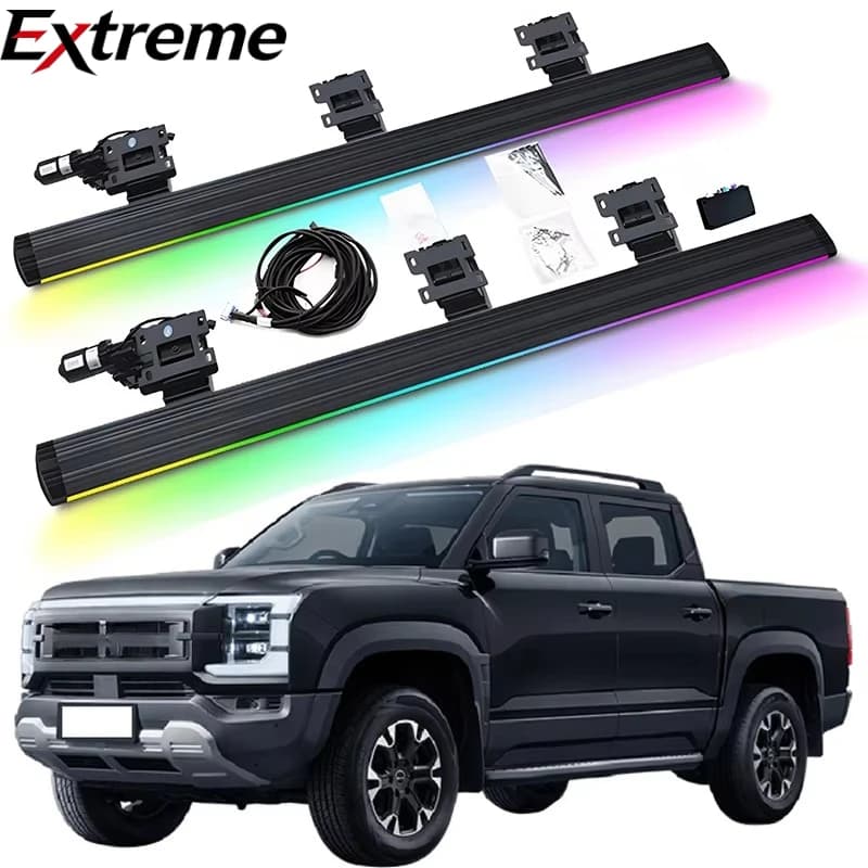EXTREME LED Colorful Lighting Electric Power Running Board Electric Side Steps for BYD SHARK 6 2024+