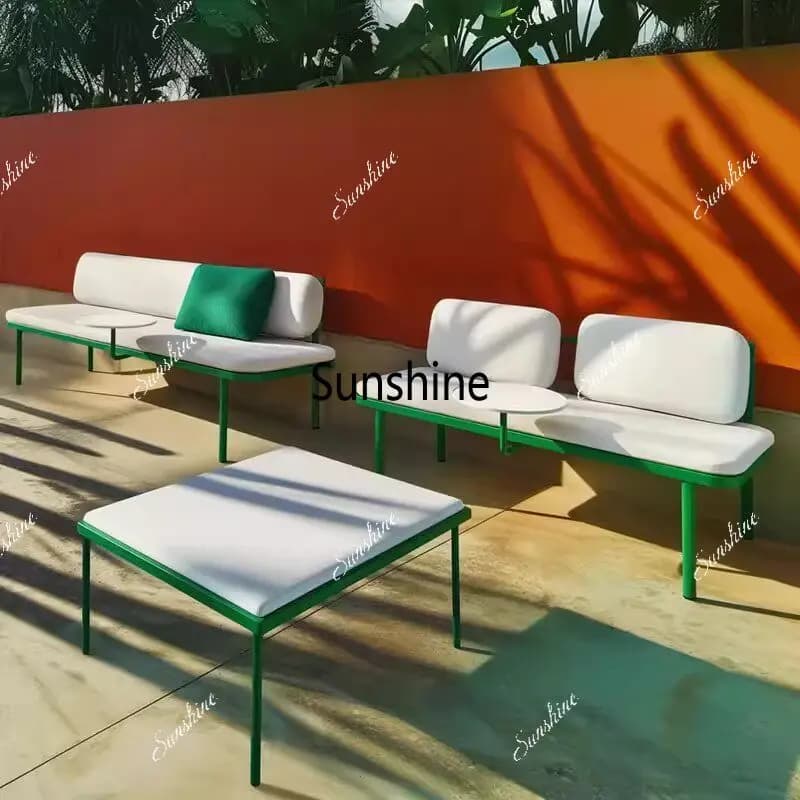 Outdoor double sofa outdoor seating area