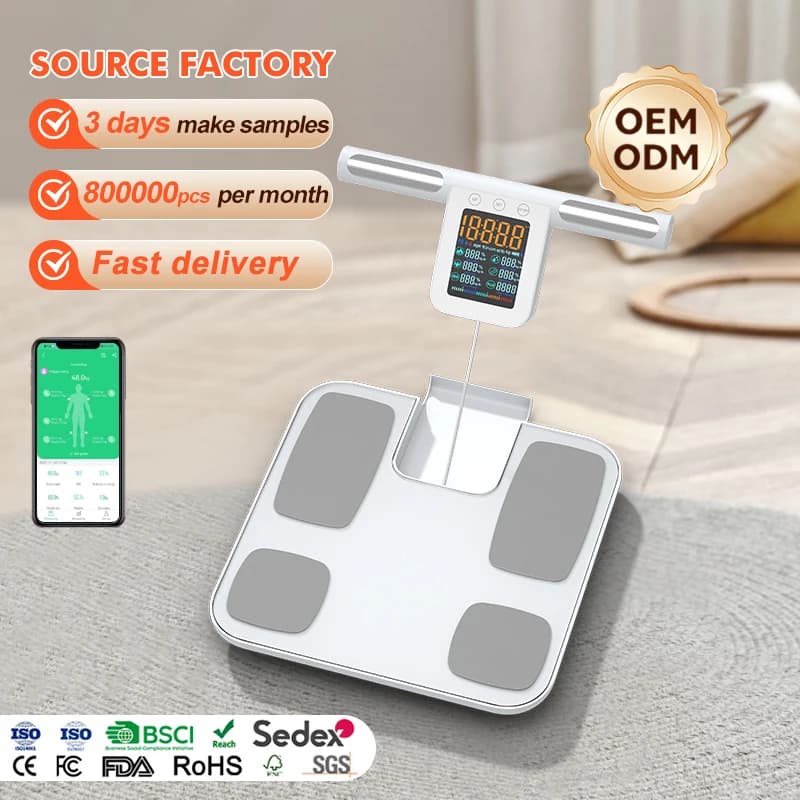 High Accurate Smart Analyzer Measures Personal Full Body Scan BMI Muscle and Water Sensor Electric Digital Body Fat Scale