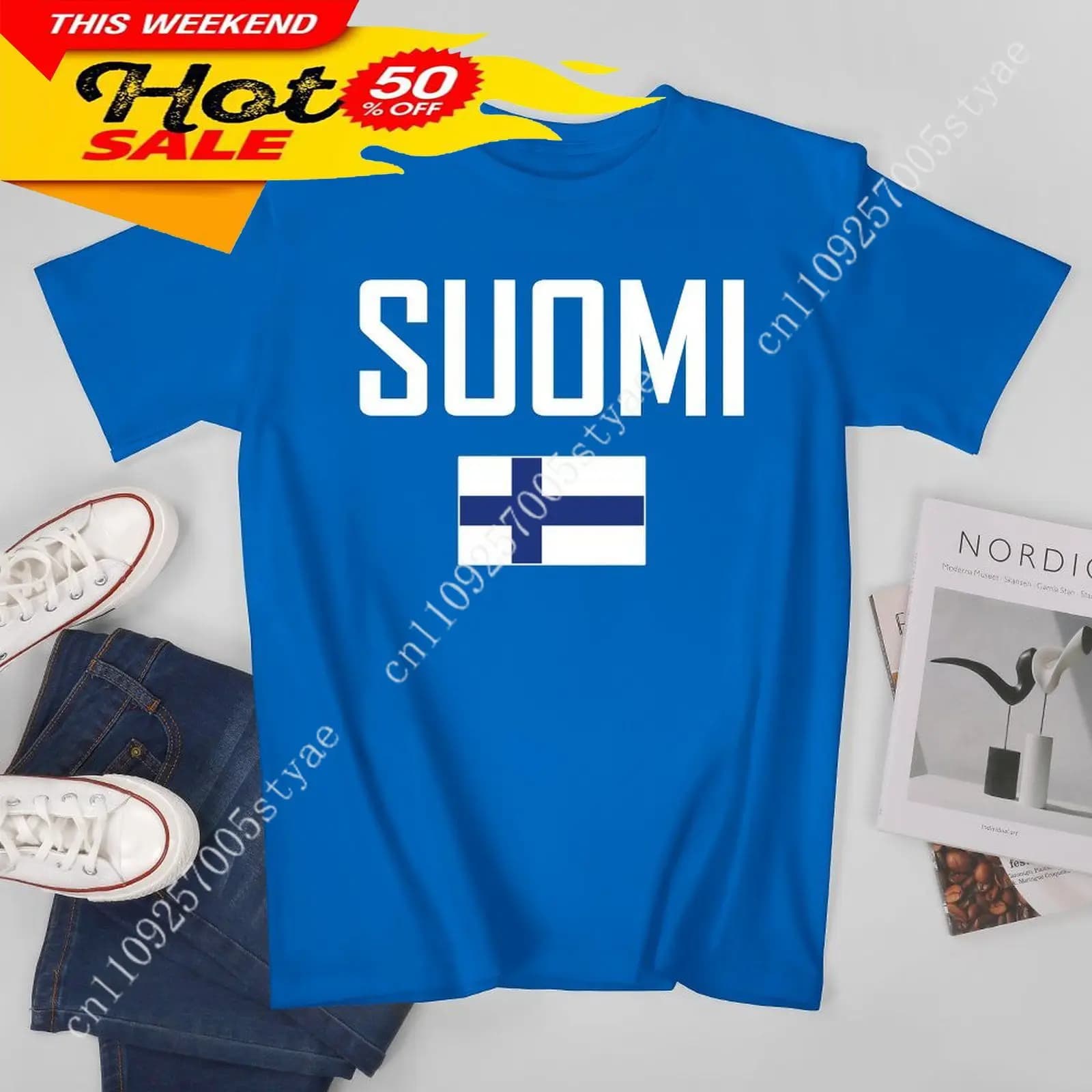 SUOMI Flag Tshirt Men Tees 3D Sports Jersey Fashion Soccer Clothes Football Fans Gift Patriotic T-shirt Casual T Shirt