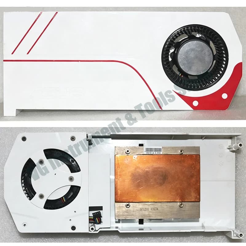 Compatible Graphics Card Cooler for ASUS TURBO GTX960 / GTX970, mounting hole spacing 58×58mm, replacement cooling radiator