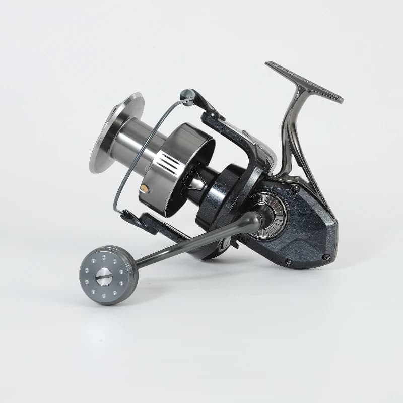 Dense cable all-metal spinning wheel double guide rod twist shaft sea pole anchor wheel slow down long throw fish wheel