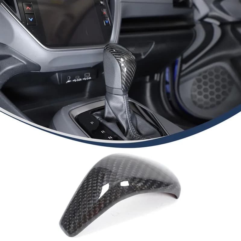 ABS Carbon Fiber Center Console Gear Shift Knob cover  for 2023-2024 Subaru Crosstrek Car Accessories