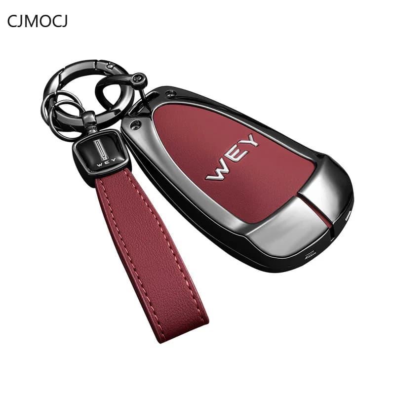 Premium Zinc Alloy Key Cover Case for WEY Lanshan / Latte / Mocha Hi4 / Gaoshan 7/8/9 (2024) - Protective Key Fob Shell