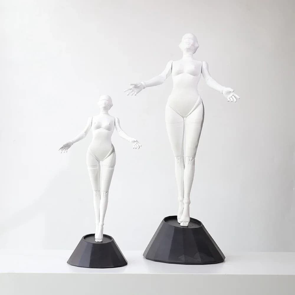 Modern living room interior home decoration, sexy female ornaments, desktop sculpture decorative accessories