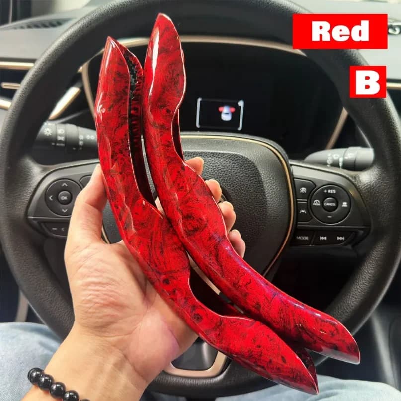2 Fundas  Volante  Coche  Fibra  Carbono y Silicona, Antislizantes, Personalizadas, Accesorios  38 cm, Kit  cora