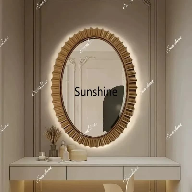 French oval bathroom mirror sink mirrorT*
