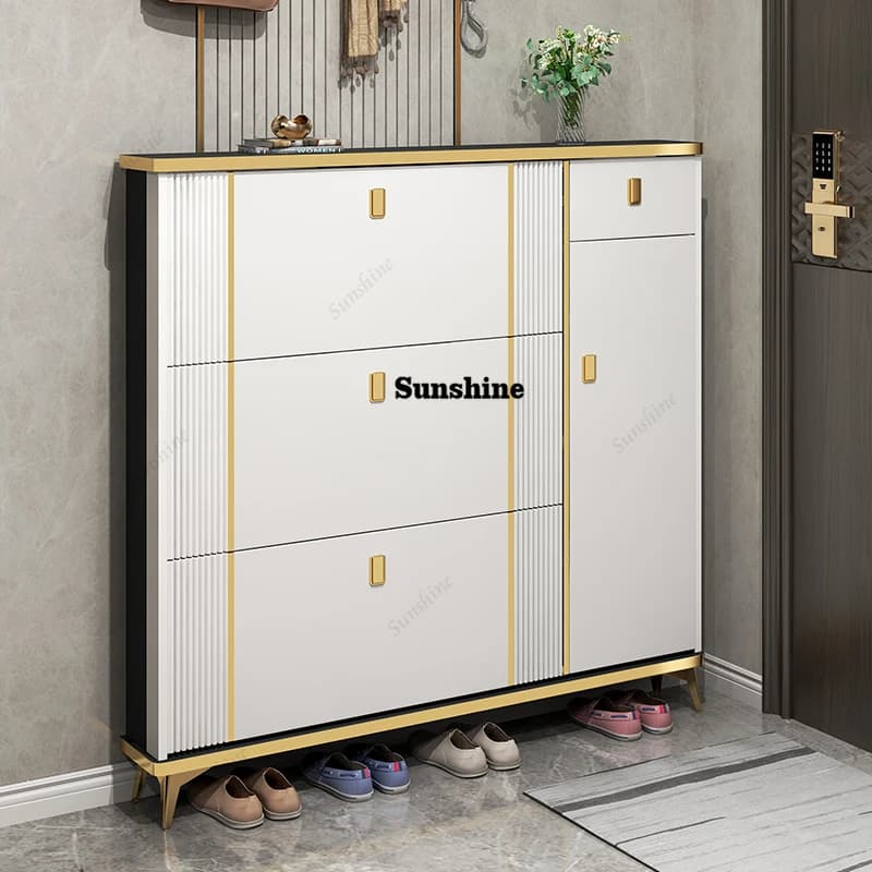 Storage Organizer Shoe Cabinet Mobile Living Room Display Wooden Luxury Box Shoe Shelf  Archivadores Home Furniture