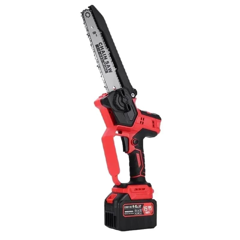 Rechargeable lithium battery saw Single hand electric chain saw Logging pruning saw Brushless high speed handheld wireless