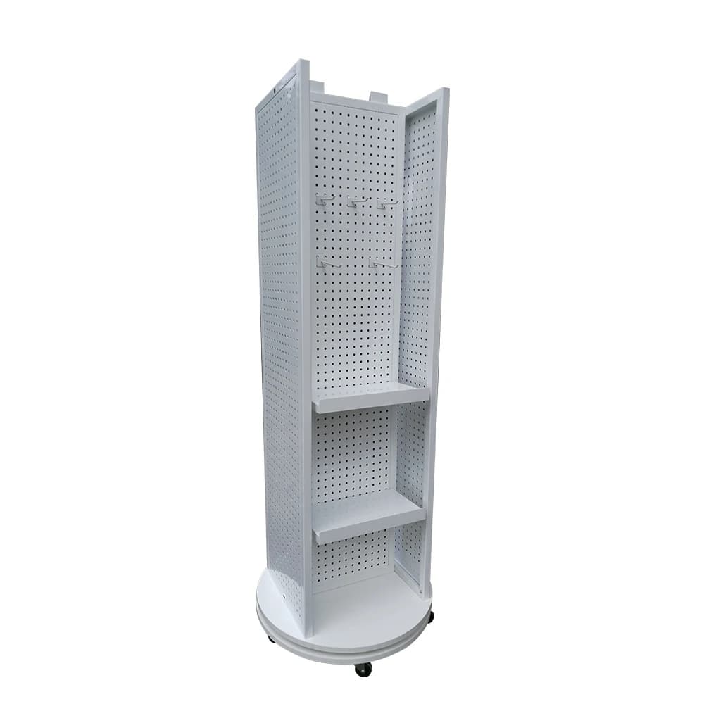Removable Detachable Metal Display Stand Bracket Environmentally Friendly Floor Rotary Nail Board Panel Hook