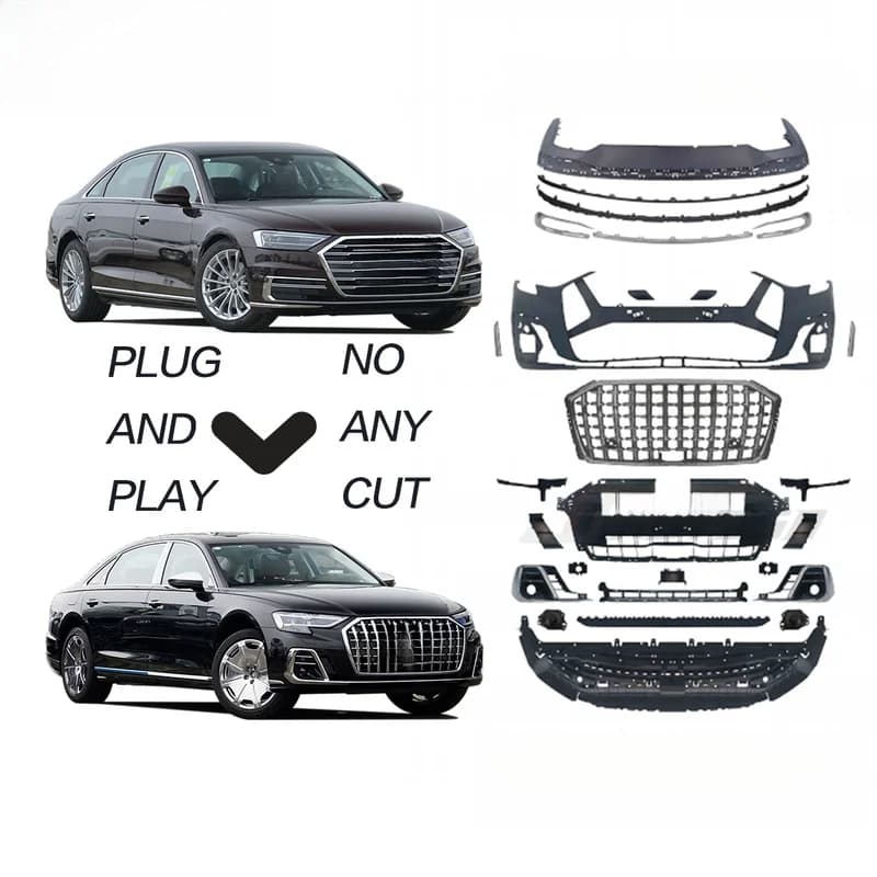High Quality Factory Wholesale Horch Style Upgrade Body Kit Fit 2018-2022 A8 D5 To 2023+ D5PA With Headlights