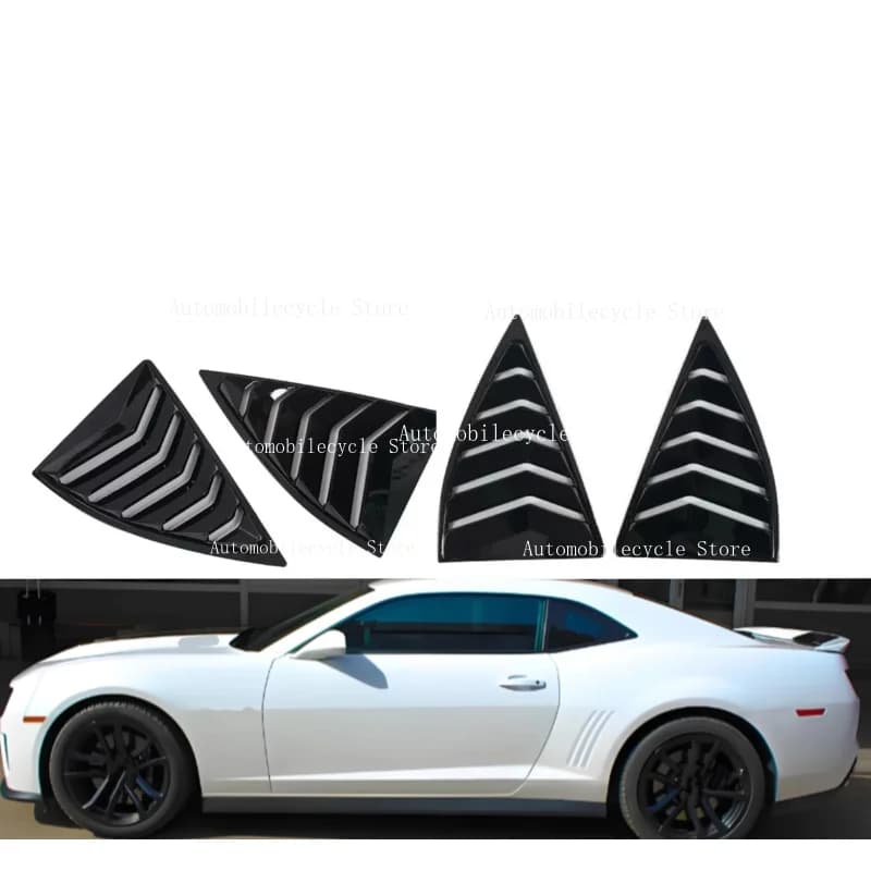 Car Rear Side Window Louver Fit For Chevrolet Camaro 5th Gen 2010 2011 2012 2013 2014 2015 Car Window Shutter Cover Spoiler