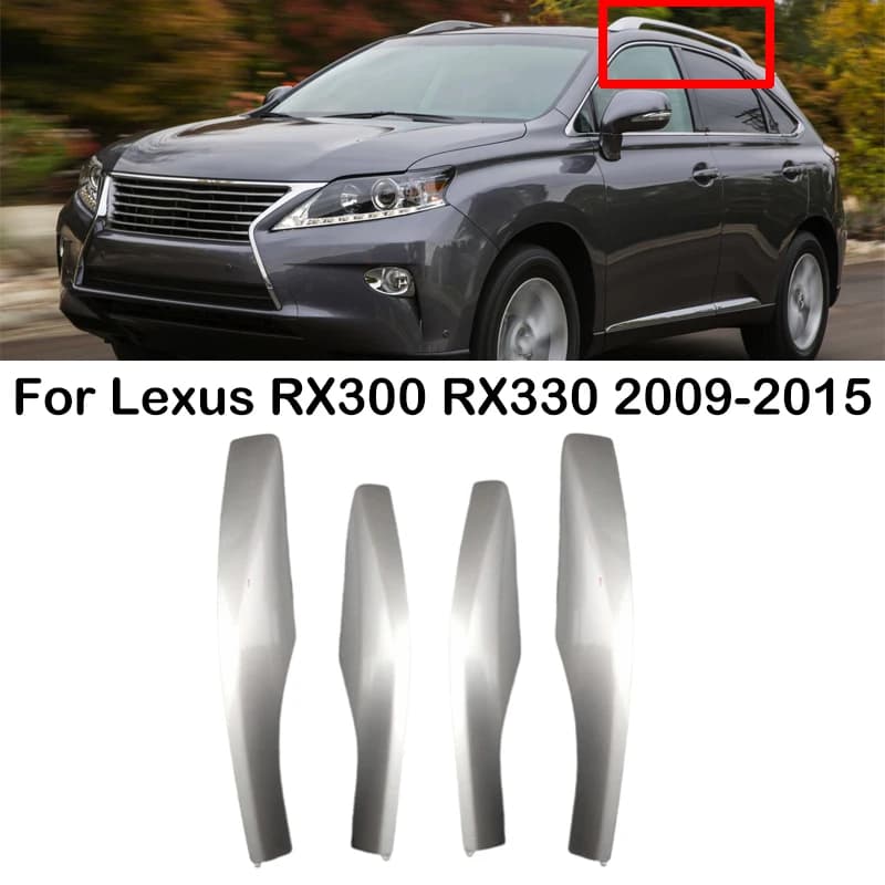 For Lexus RX270 RX300 RX330 RX350 RX450 2009-2015 Silver New Car Roof Rack Cover Bar Rail End Protection Cover Shell 63493-48050