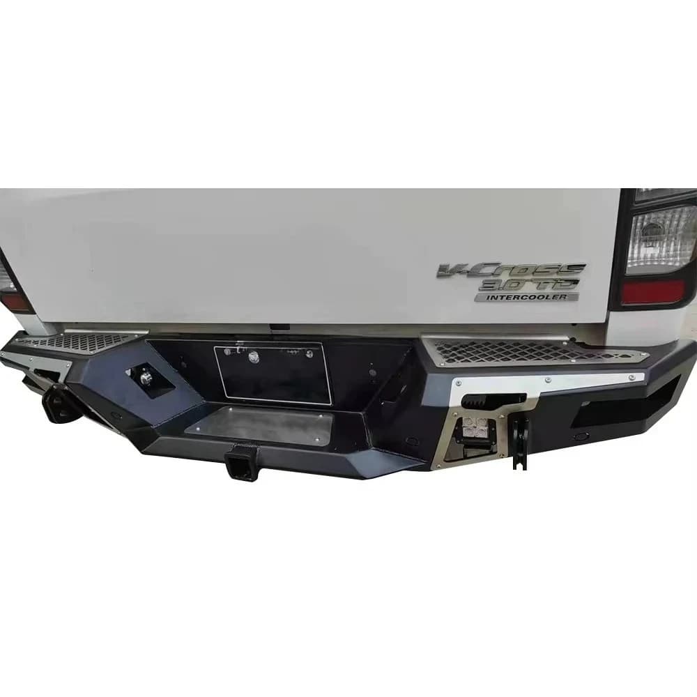 4x4 Off-road Steel Bumper For Isuzu D-MAX 2017-2022 Pickups Truck Rear Protection Hanger Frame With Tow Hook