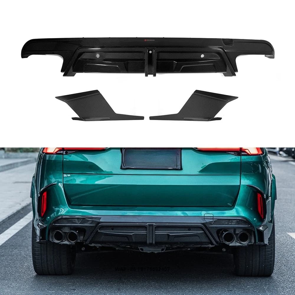 High-Quality forBMW X5M F95 SQ Style Prepreg Carbon Fiber Car Diffuser Anti-Corrosion