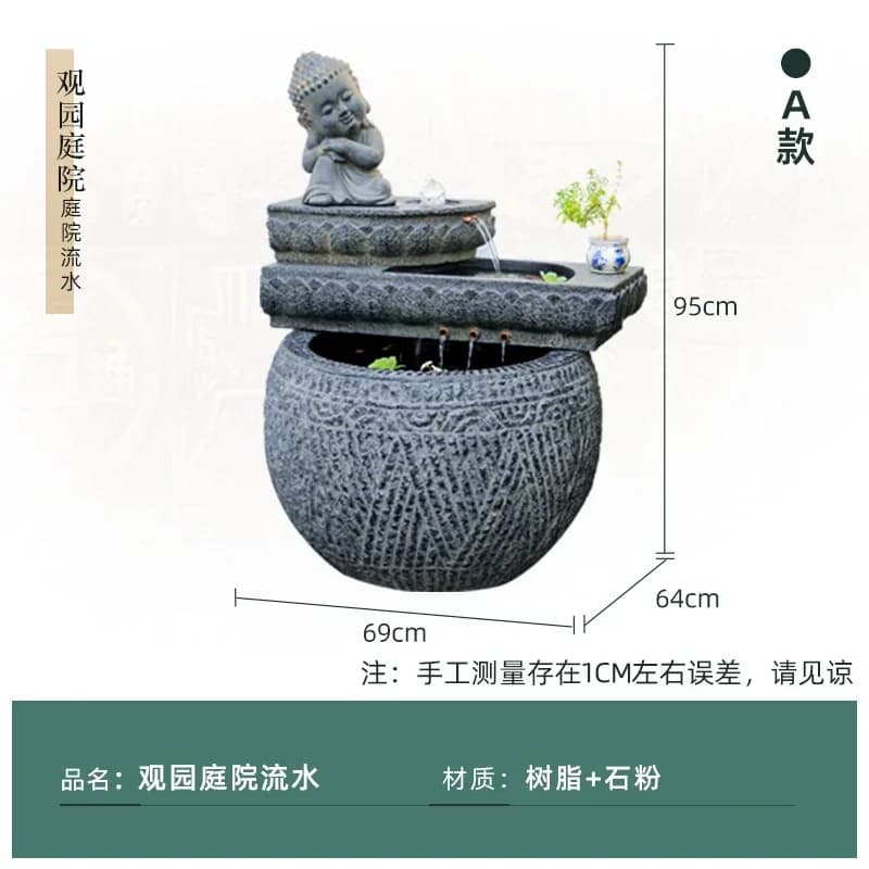BJ-12 water landscape outdoor courtyard garden decoration ornaments outdoor fish pond landscaping