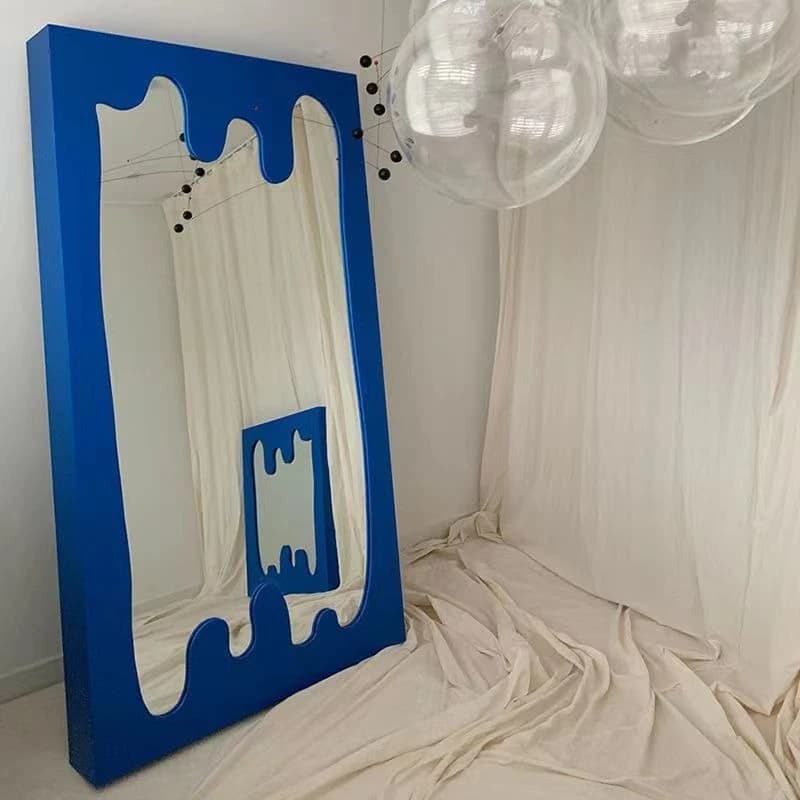 Full body dressing household floor-to-ceiling mirror wall-mounted bedroom simple wall-mounted three-dimensional fitting mirror
