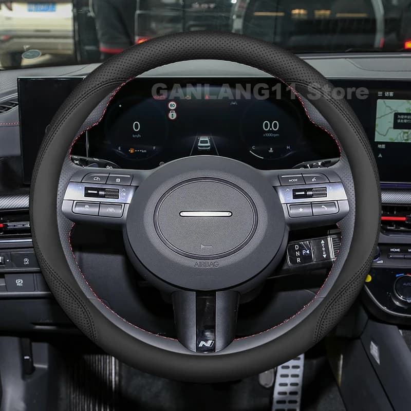 Leather Car Steering Wheel Cover For Hyundai Sonata 2013-2024 Covers For Covers Auto interior hyundai tucson 2025 Accessories