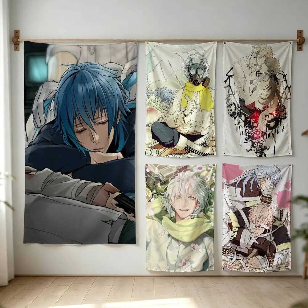D-DRAMAtical Murder Clear Aoba Flag Digital Printing Banner for Garage Wall Out Door Decoration