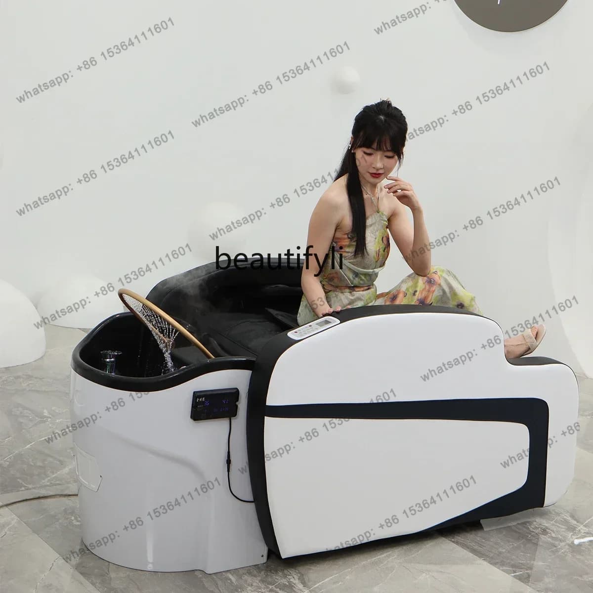 D30Automatic intelligent massage shampoo bed Electric shampoo bed Barber shop Multifunctional head treatment bed