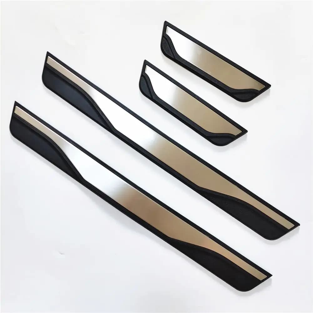 For KIA RIO 3 4 5 X-LINE Accessory 2010-2023 2024 Stainless Car Door Sill Kick Scuff Plate Guard Pedal Protector Styling Sticker