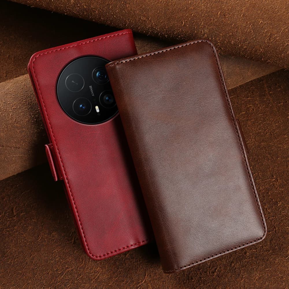 Calf Leather Flip Case For Honor Magic 8 Pro Air Magic8 Magic 7 Pro Magic7 Lite 400 600 Smart 500 X60 Pro X9d X70 X8d Phone Case