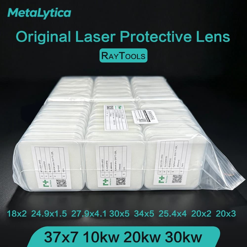 10Pcs Raytools Laser Protective Window Lens 27.9*4.1 24.9*1.5 34x5,15KW 20KW Optical Glass for BM109 BM110 BM111 Cutting Head