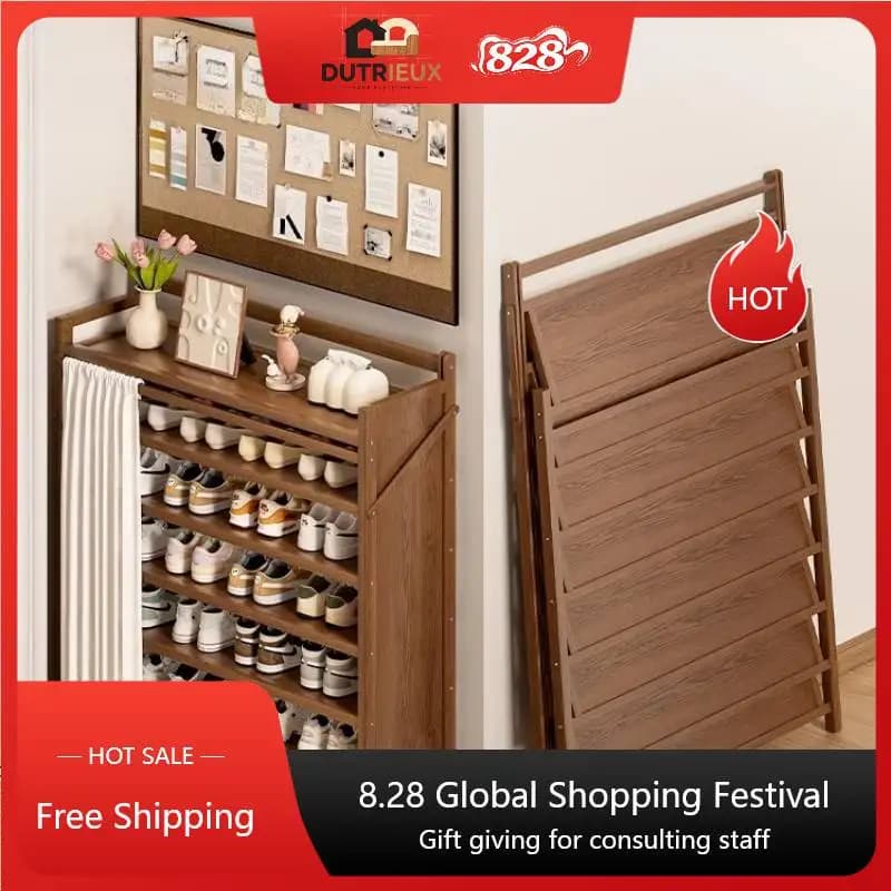 Foldable Luxury Shoe Rack Cabinet Storage Minimalist Organizers Shoe Rack Cabinet Space Saving Schuhregal Furniture For Home