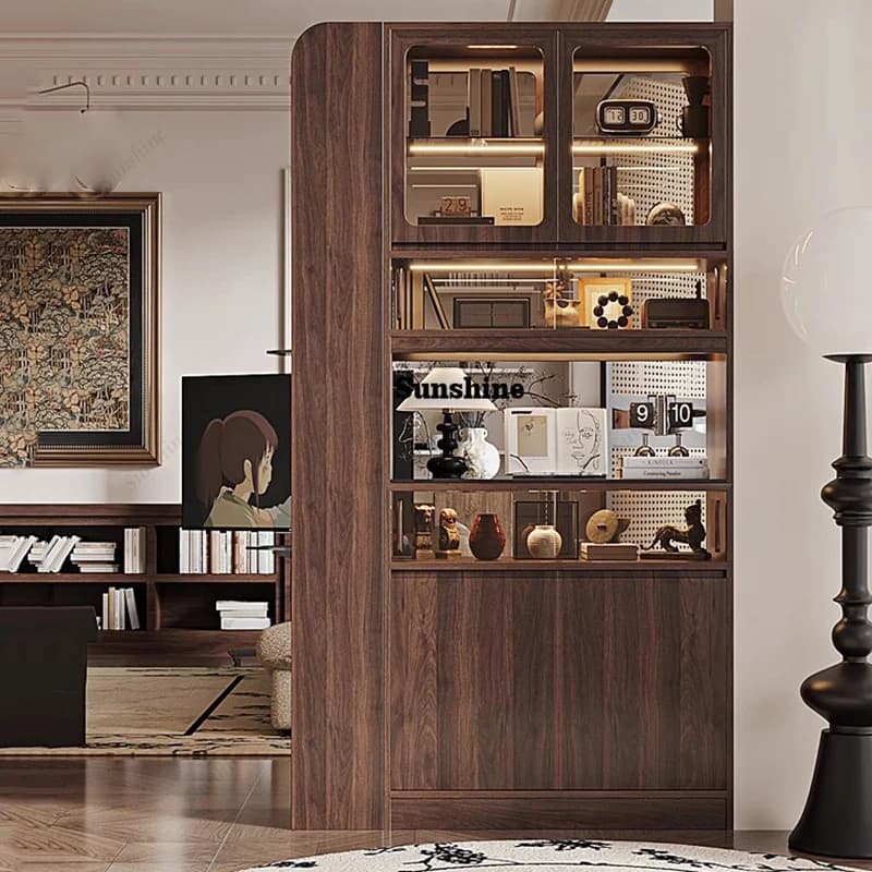 Storage Display Living Room Cabinets Librero Decor Filing Cabinets Organizer Bookshelf Bookcase Wood Gabinete Salon Furniture