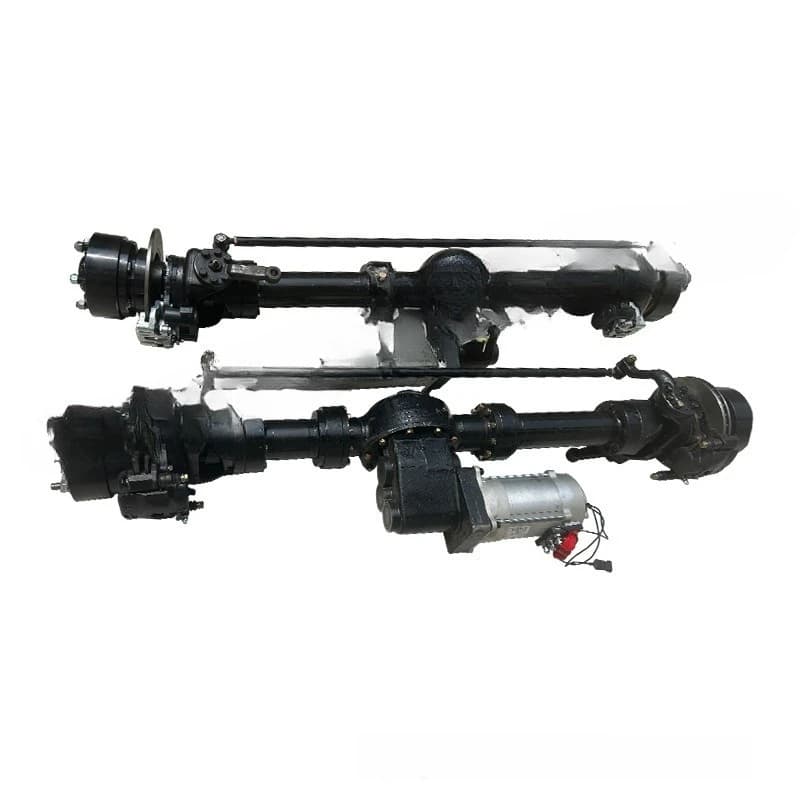 Modified four-wheel drive electric double drive double turn kit, front drive steering disc brake rear axle assembly